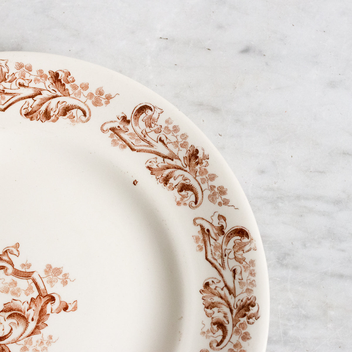 Ensemble de 4 assiettes plates Transferware