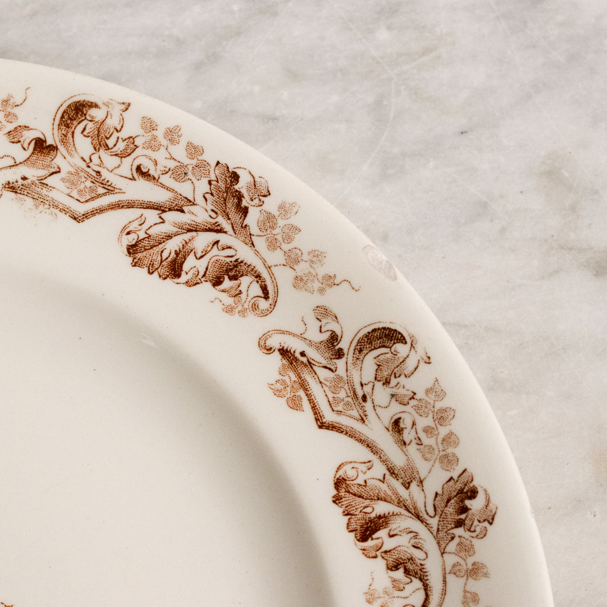 Ensemble de 4 assiettes plates Transferware
