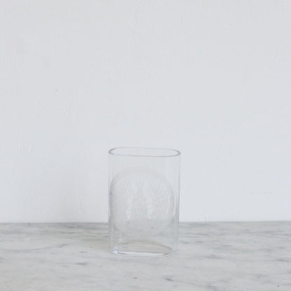 Verre Vichy gravé antique