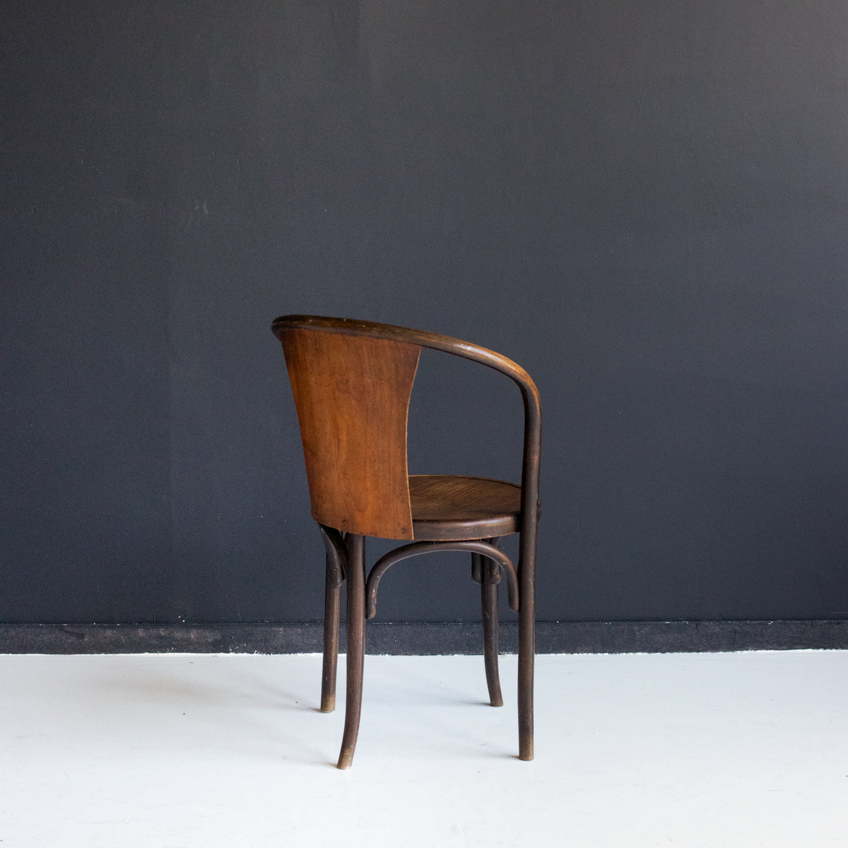 Fauteuil Fischel E15C en bois courbé