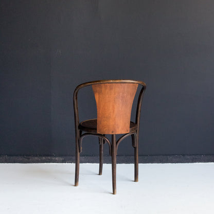 Fauteuil Fischel E15C en bois courbé