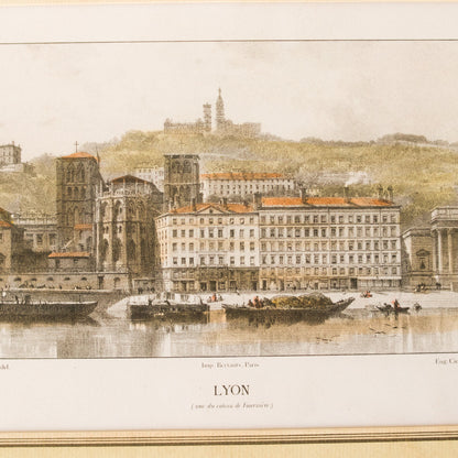 Gravure de la ville de Lyon