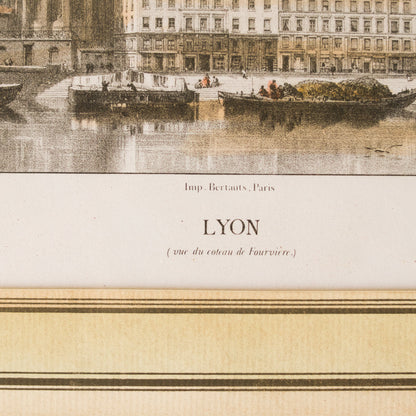 Gravure de la ville de Lyon