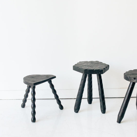 Tabouret de traite Yakisugi