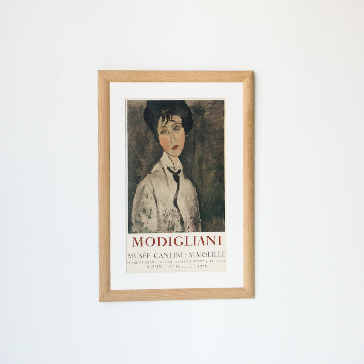 affiche publicitaire Français vintage | Musée Modigliani Cantini Marseille