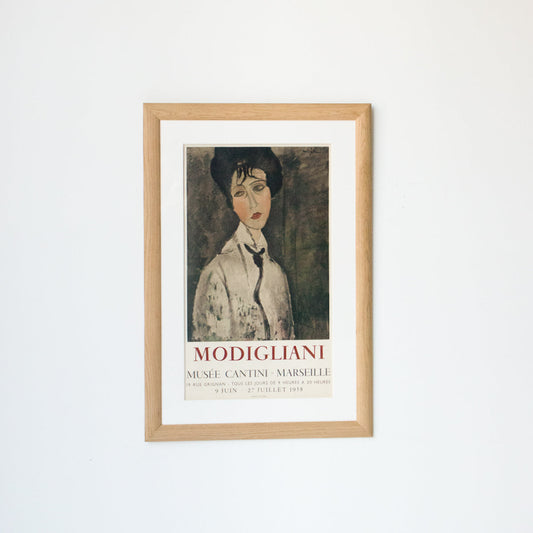 affiche publicitaire Français vintage | Musée Modigliani Cantini Marseille