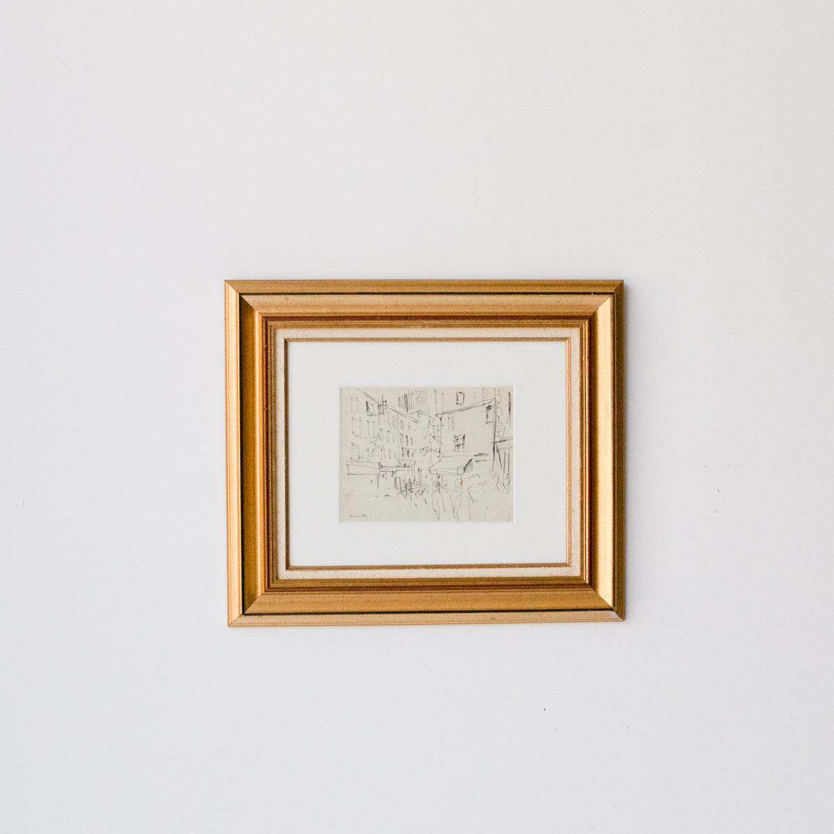 Dessin au trait de la rue à Tizy