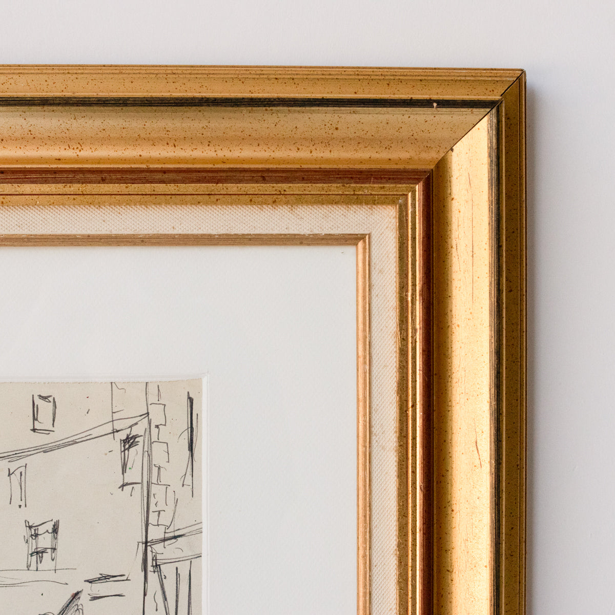 Dessin au trait de la rue à Tizy