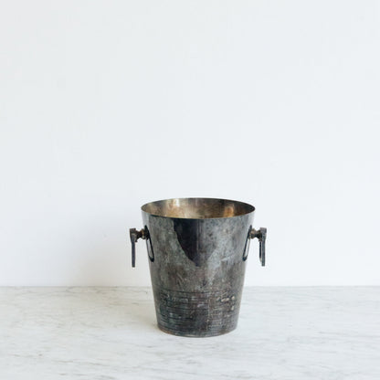 Seau à champagne vintage en argent