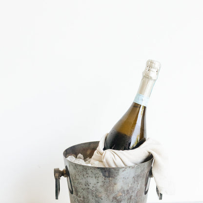 Seau à champagne vintage en argent