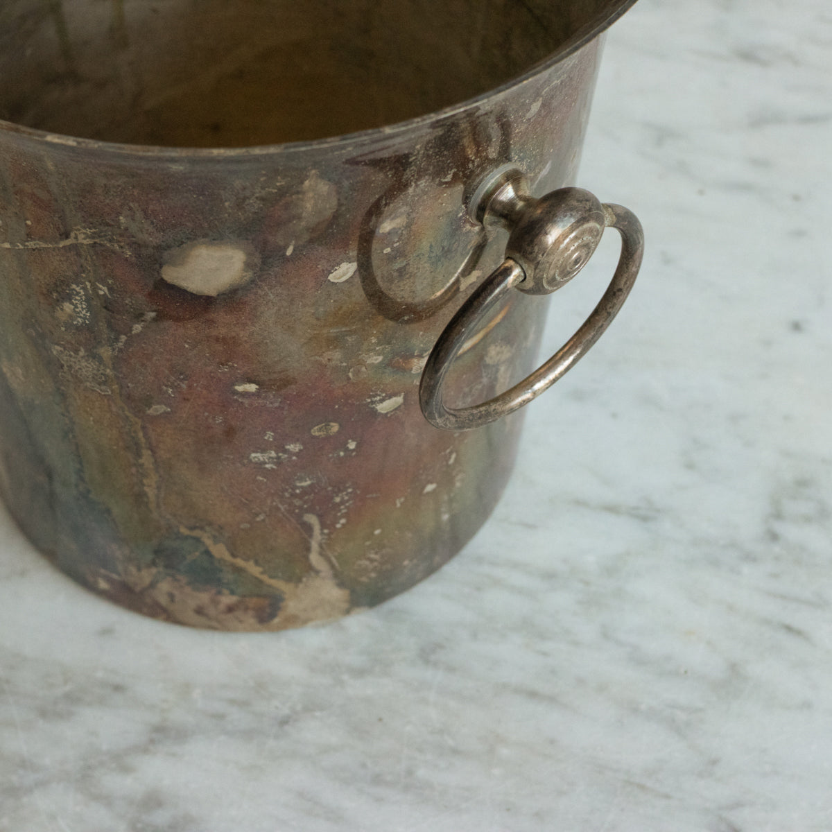 Seau à champagne vintage en argent
