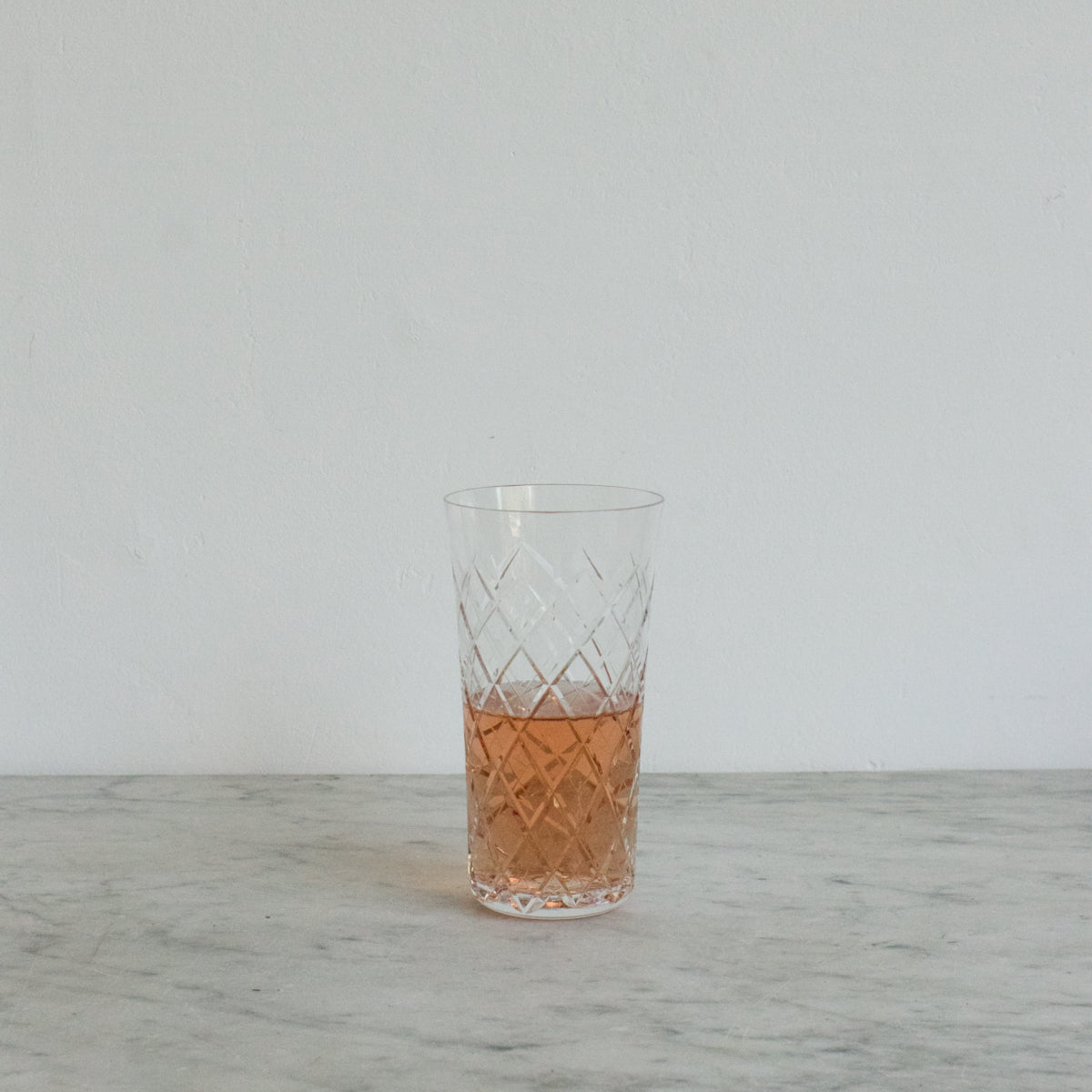 Ensemble de 4 gobelets en cristal taillé