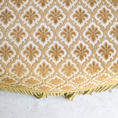 Chaise Crapaud Vintage en Chenille