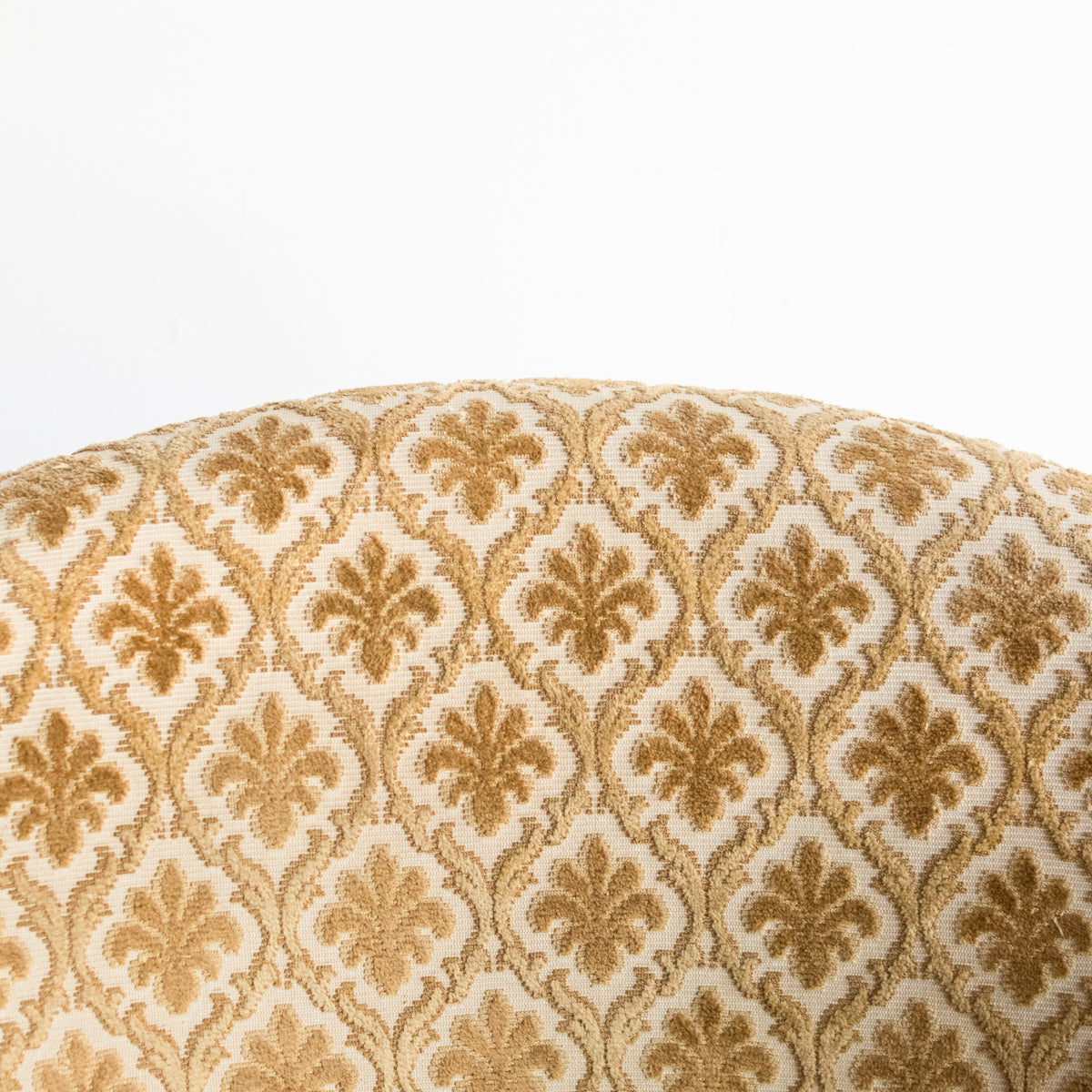 Chaise Crapaud Vintage en Chenille