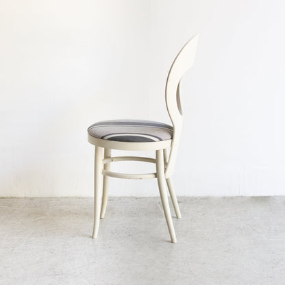 Chaise mouette vintage avec assise en coutil