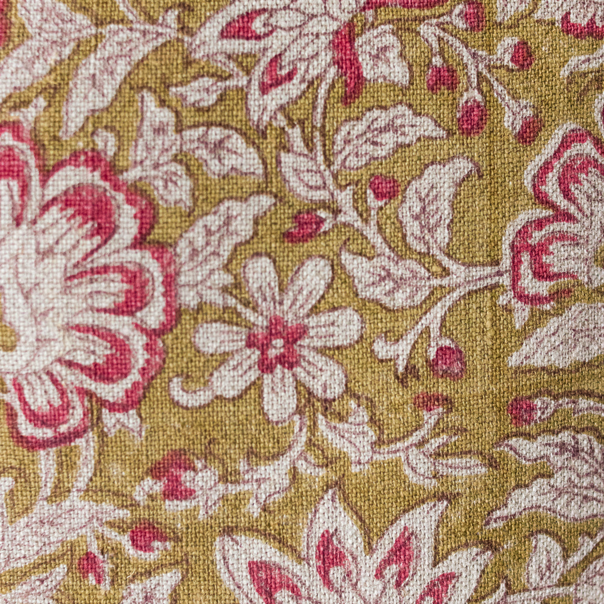 Housse de coussin à imprimé bloc | Kundan Ruby