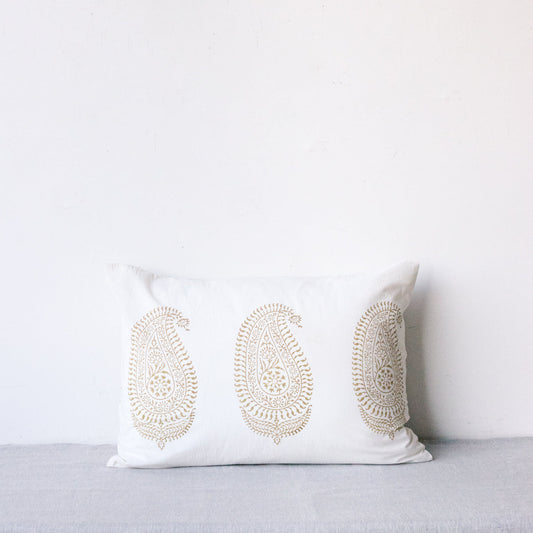 Housse de coussin à imprimé bloc | Silvie Gold 