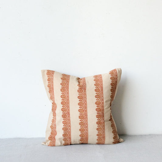 Housse de coussin à imprimé bloc | Evani