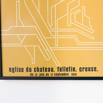 Publicité encadrée de l'exposition Yves Millecamps