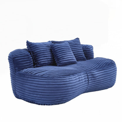 Canapé confortable et durable, fauteuil poire à dossier haut pour adultes et enfants - 2 places