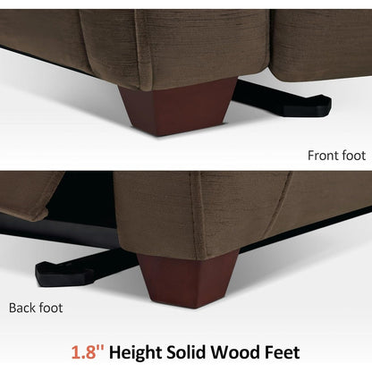 Fauteuil inclinable électrique MCombo Zero Wall-Hugger avec appui-tête réglable, idéal pour les petits espaces et les camping-cars, tissu ST257