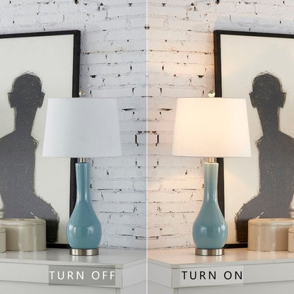 Ensemble de lampes de table en céramique 28,5 avec USB (lot de 2)