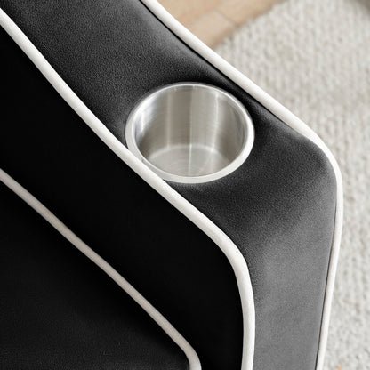 Canapé-lit convertible 3 en 1 moderne 70.86 avec dossier réglable et port de chargement USB pour le salon