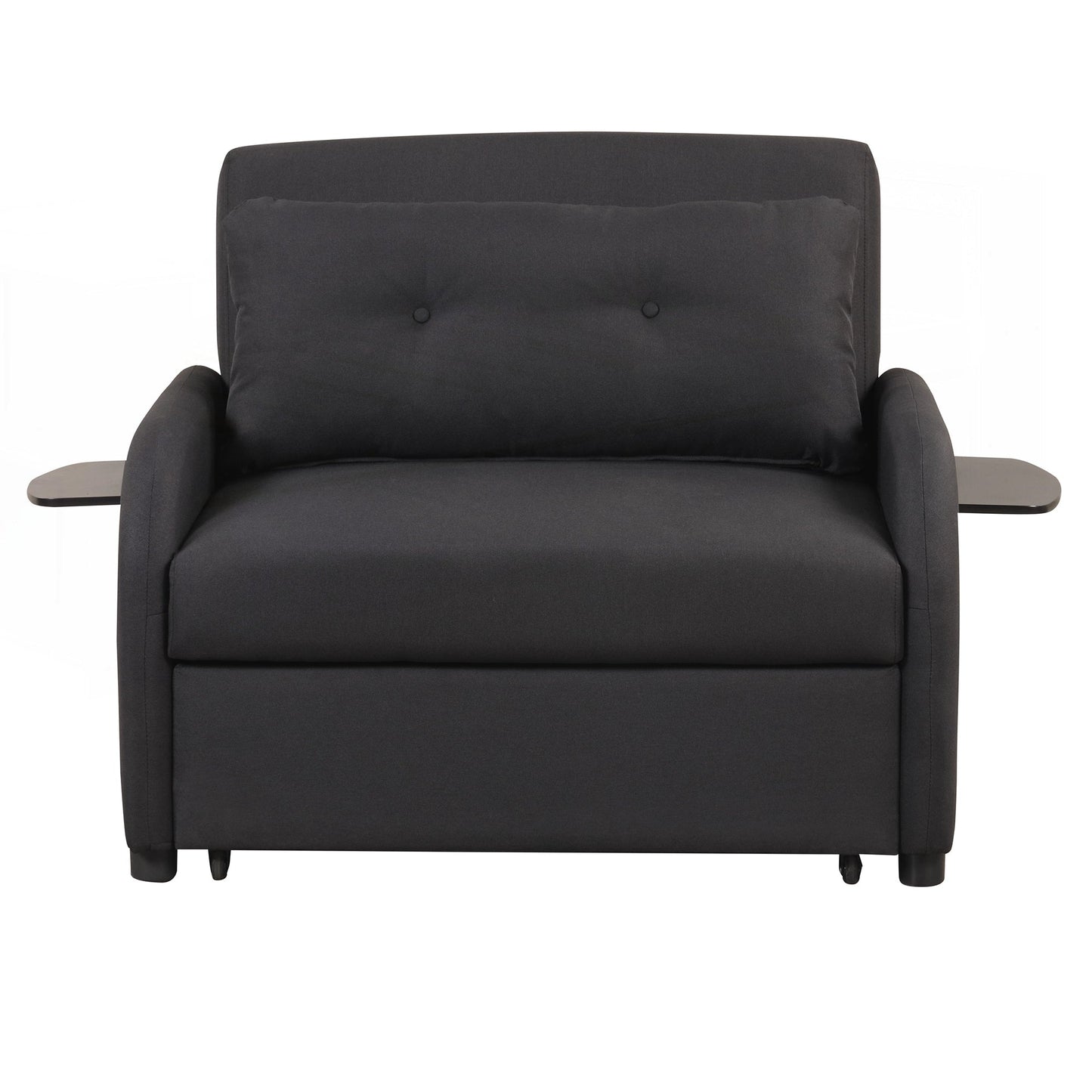 Canapé-lit gigogne 3 en 1 avec table à 2 oreilles