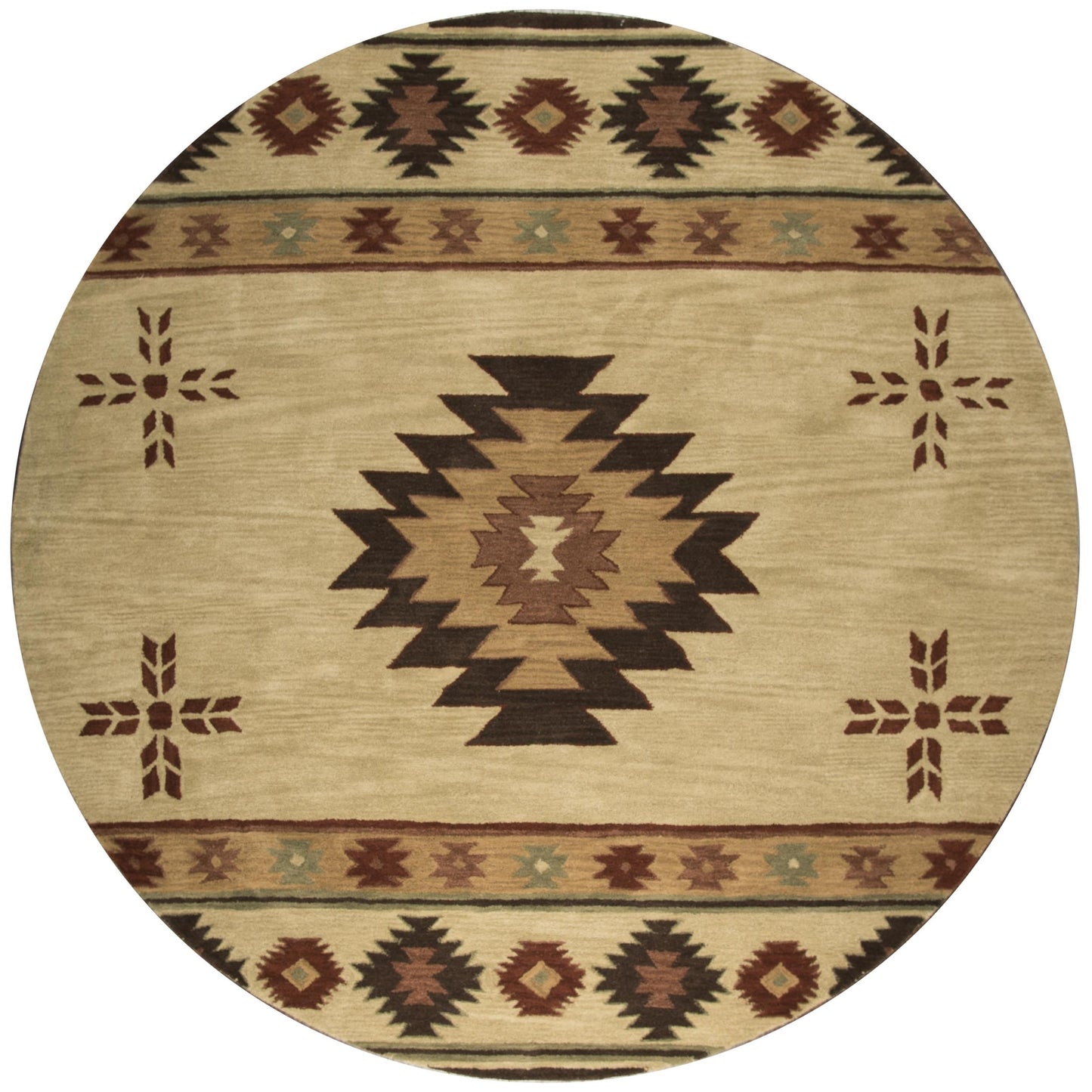 Tapis en laine touffeté à la main Alora Decor Ryder Southwestern