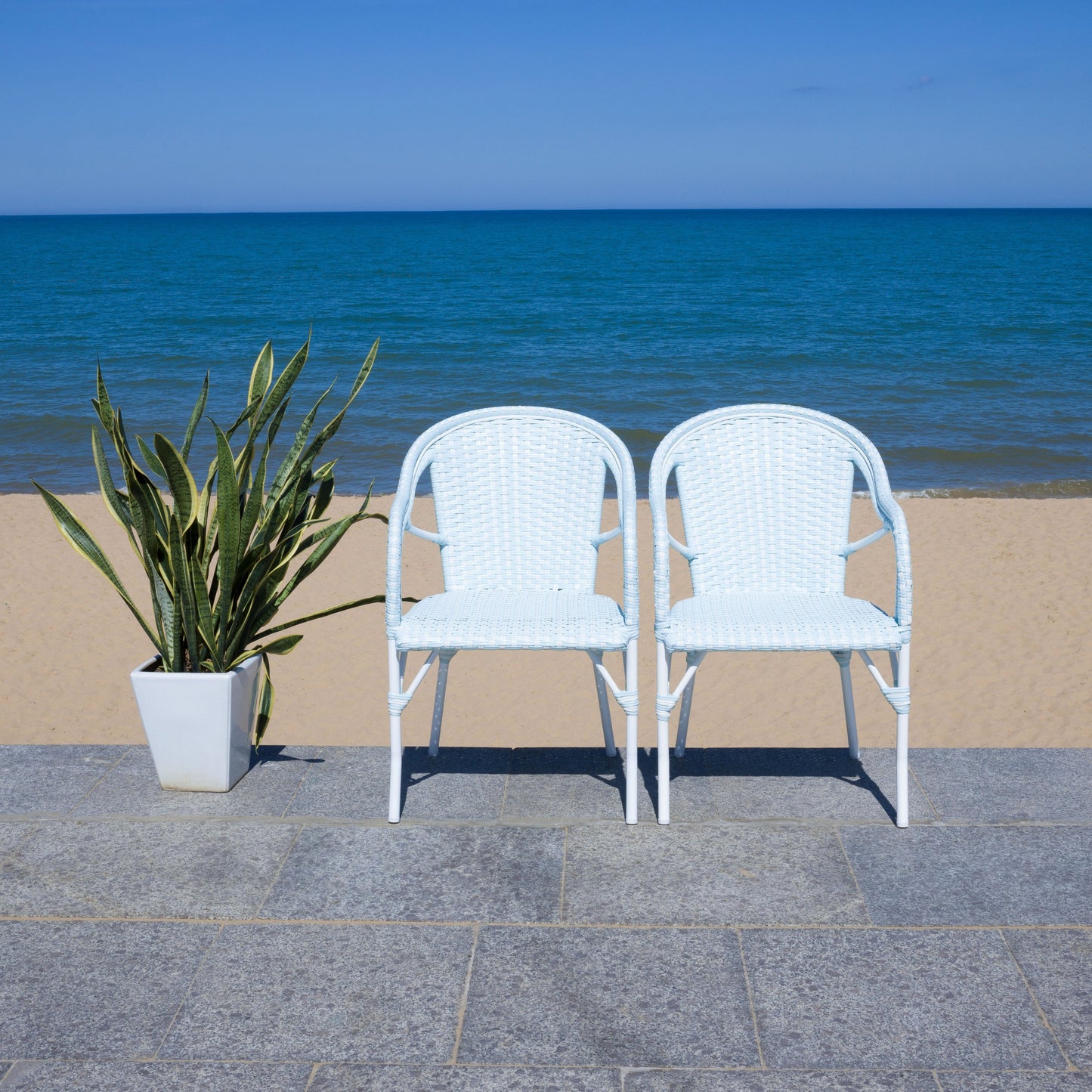 Fauteuil SAFAVIEH Doreth (lot de 2) - 23 L x 36 P x 25 H