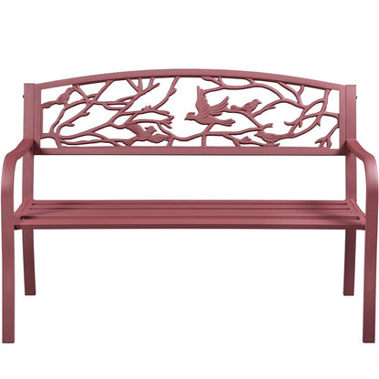 Banc de jardin Yaheetech en métal pour l'extérieur - N/A