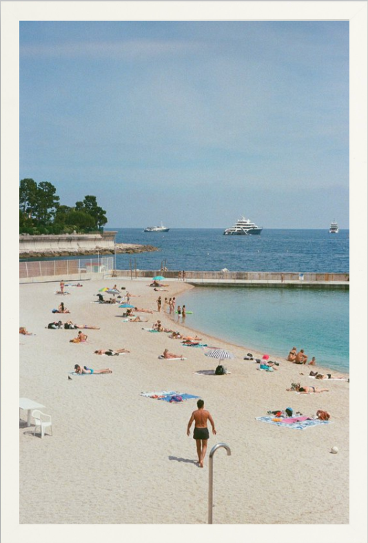 Photographie imprimée à la plage