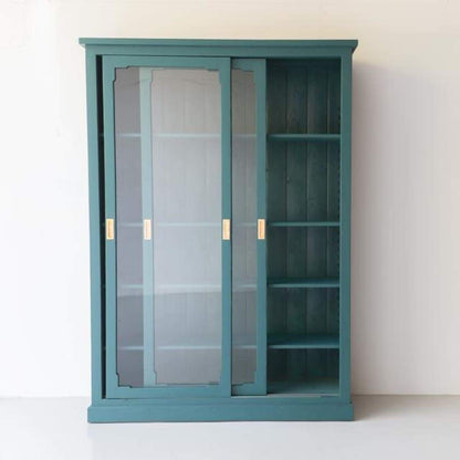 Armoire à portes coulissantes en bois récupéré | Échantillon de sol