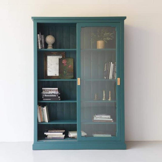 Armoire à portes coulissantes en bois récupéré | Échantillon de sol