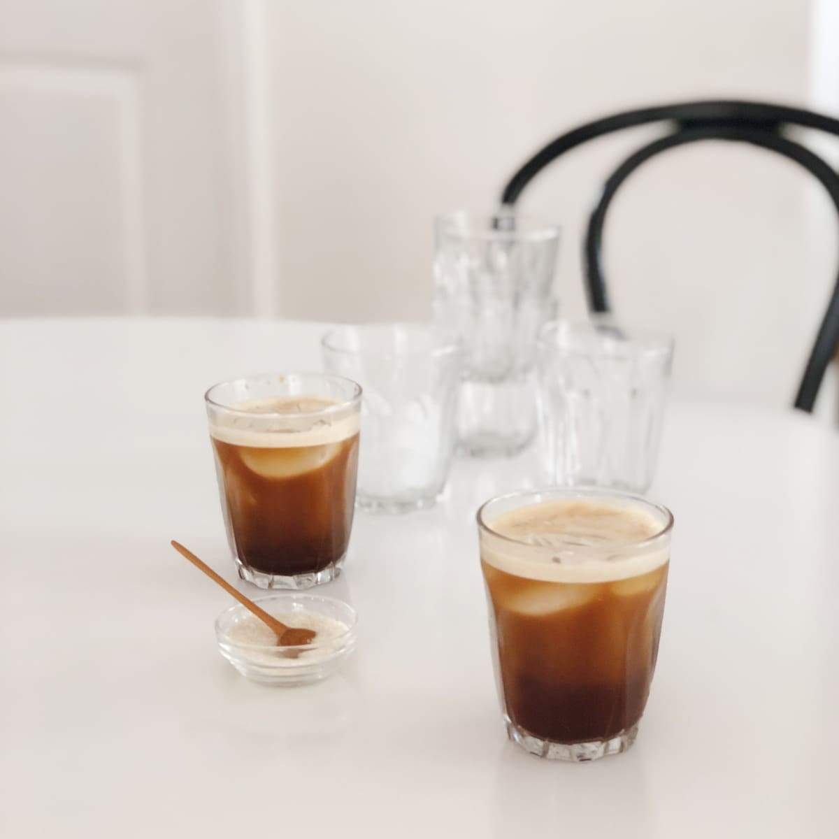 Ensemble de 6 verres à café français