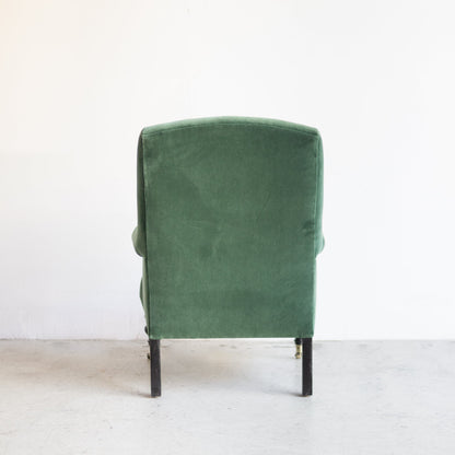 Fauteuil Bellecour | Velours Émile en épicéa | Échantillon de sol