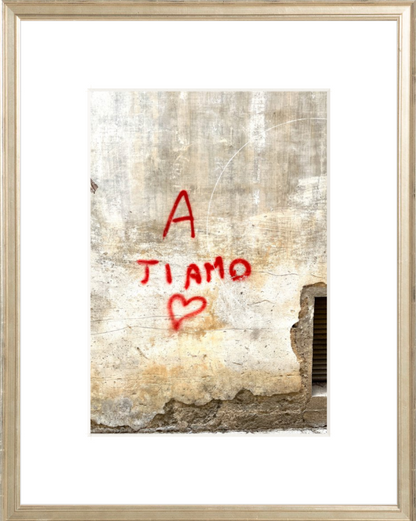 Une photographie imprimée de Ti Amo
