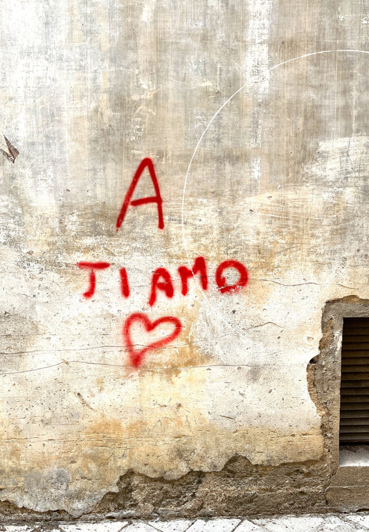 Une photographie imprimée de Ti Amo