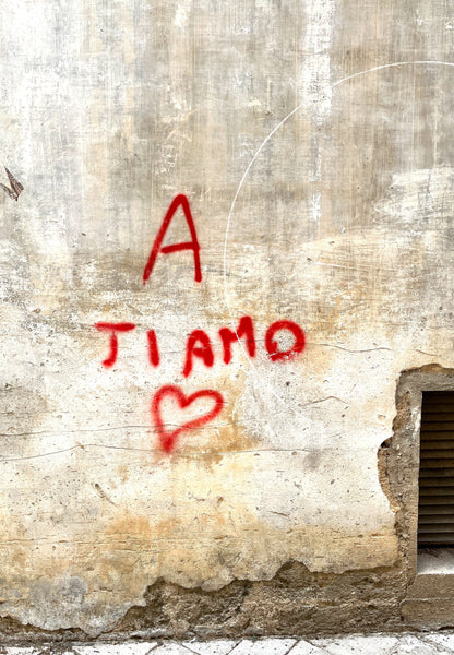 Une photographie imprimée de Ti Amo