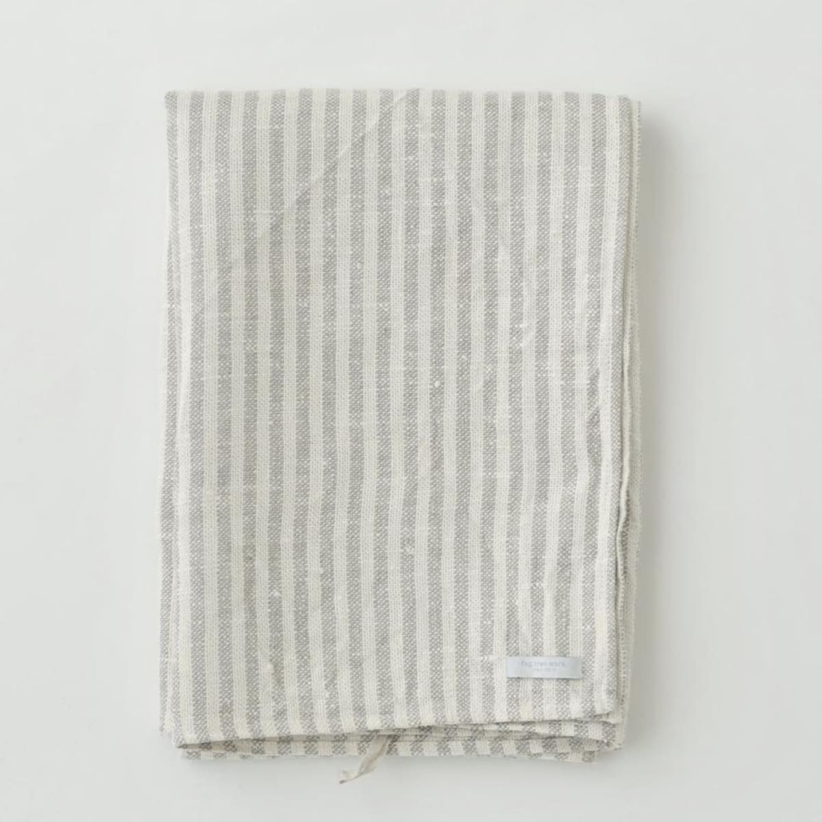 Serviette à rayures en chambray 