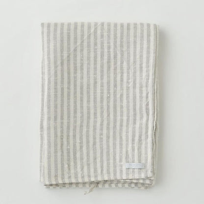 Serviette à rayures en chambray 