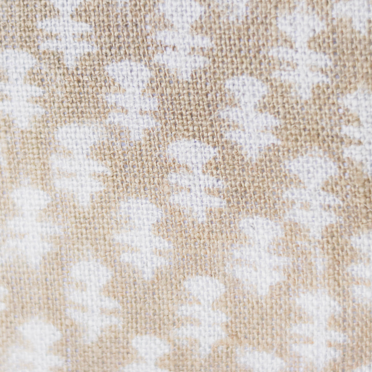 Housse de coussin en lin imprimé | Boti Moutarde