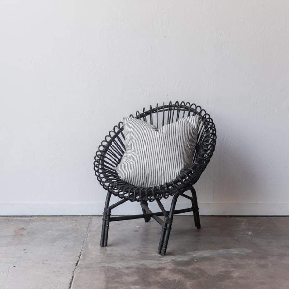 Housse de coussin à rayures