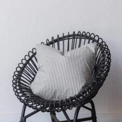 Housse de coussin à rayures