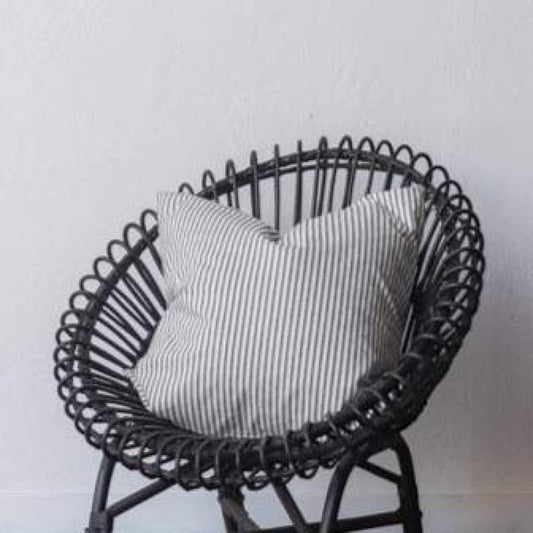 Housse de coussin à rayures