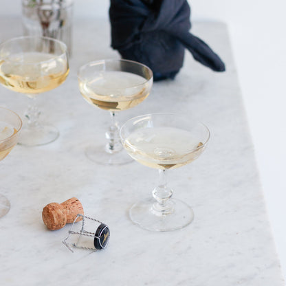 Ensemble de 4 coupes à champagne classiques