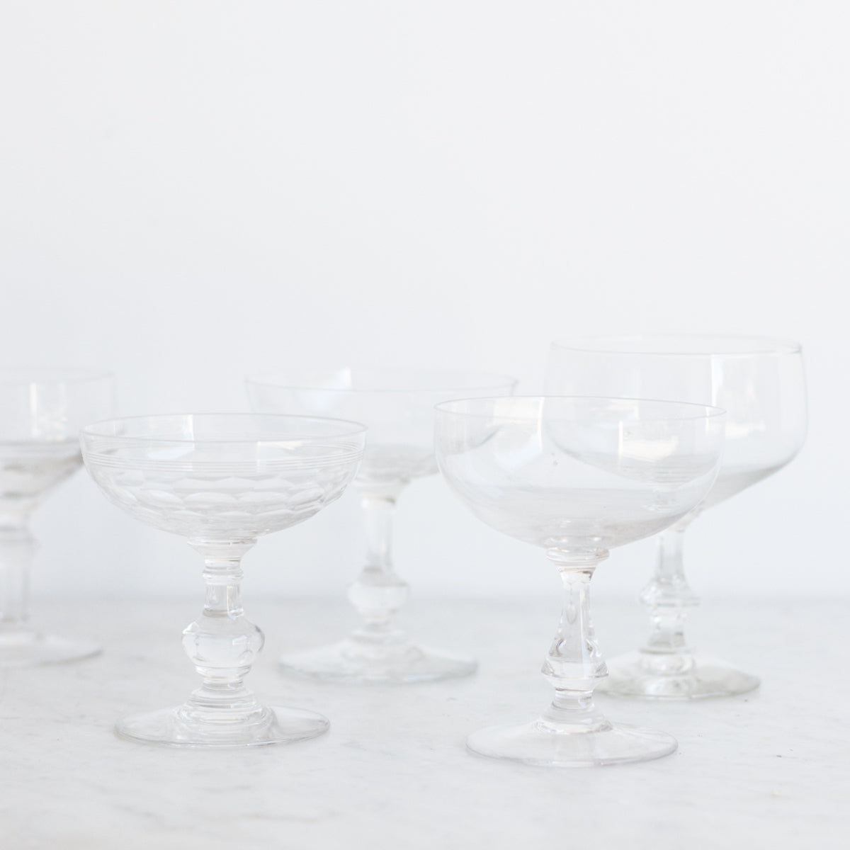 Ensemble de 4 coupes à champagne classiques
