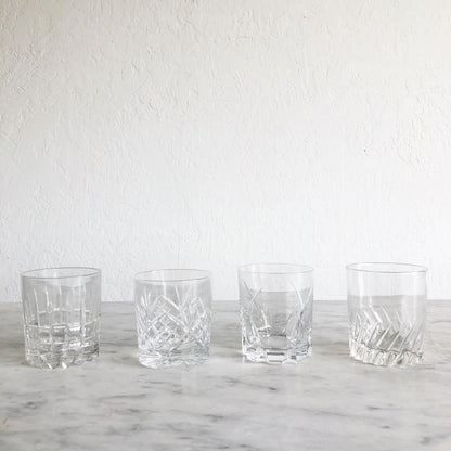 Ensemble de 4 verres à bar vintage glamour