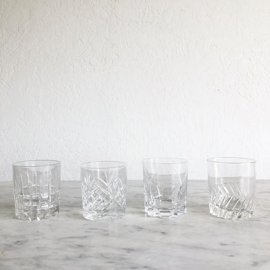 Ensemble de 4 verres à bar vintage glamour