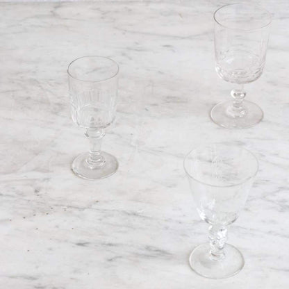 Paire de verres à apéritif vintage glamour